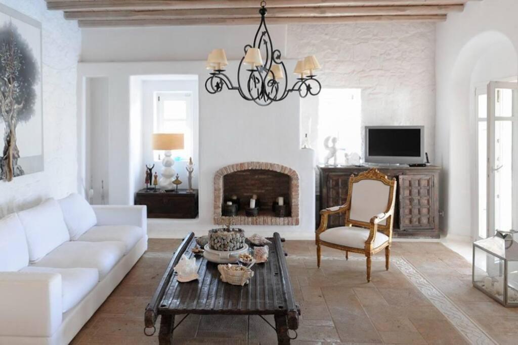 Dreamy Boho 5Bed Villa With Pool And Ocean View Mykonos Town Buitenkant foto