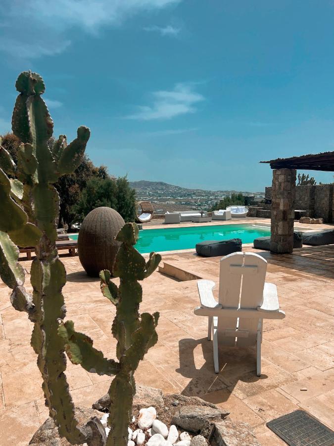 Dreamy Boho 5Bed Villa With Pool And Ocean View Mykonos Town Buitenkant foto