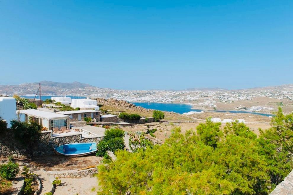 Dreamy Boho 5Bed Villa With Pool And Ocean View Mykonos Town Buitenkant foto