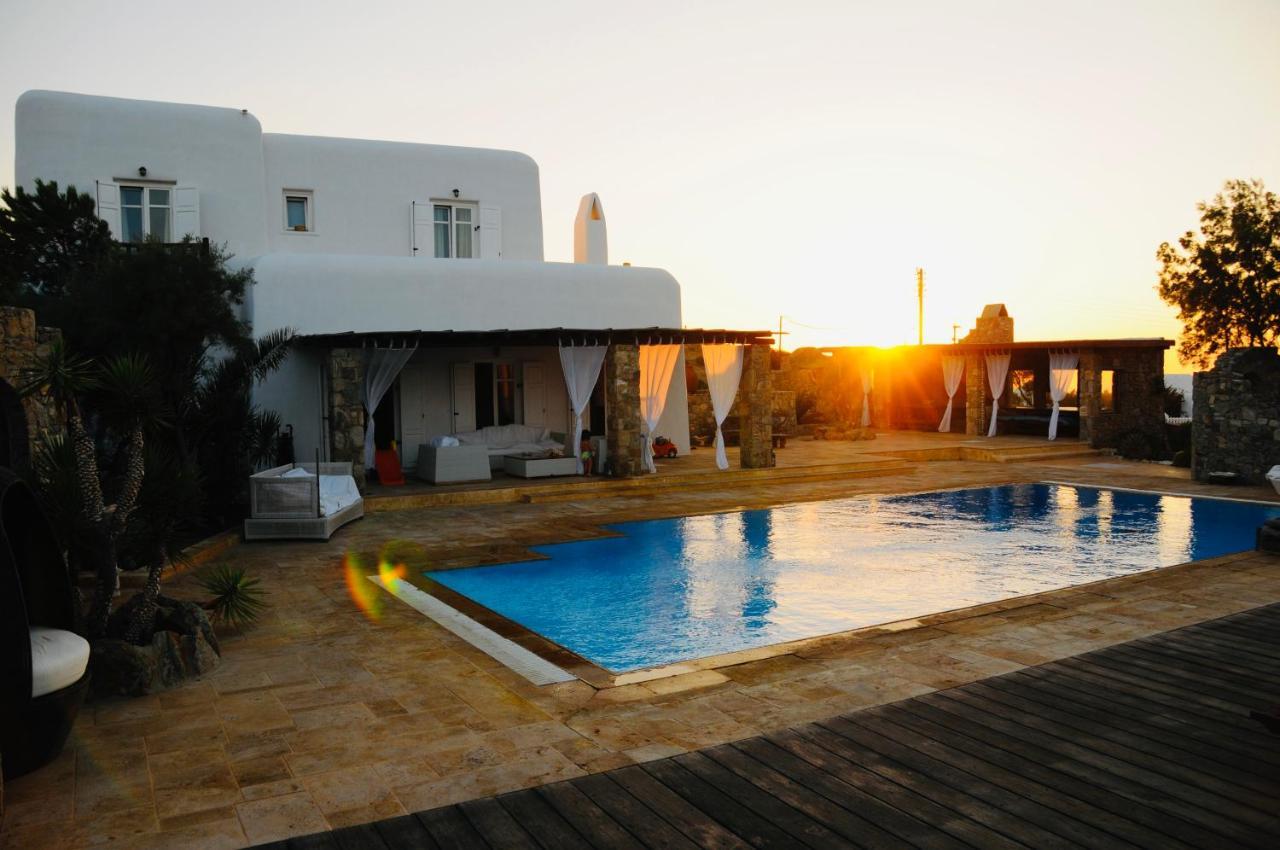 Dreamy Boho 5Bed Villa With Pool And Ocean View Mykonos Town Buitenkant foto
