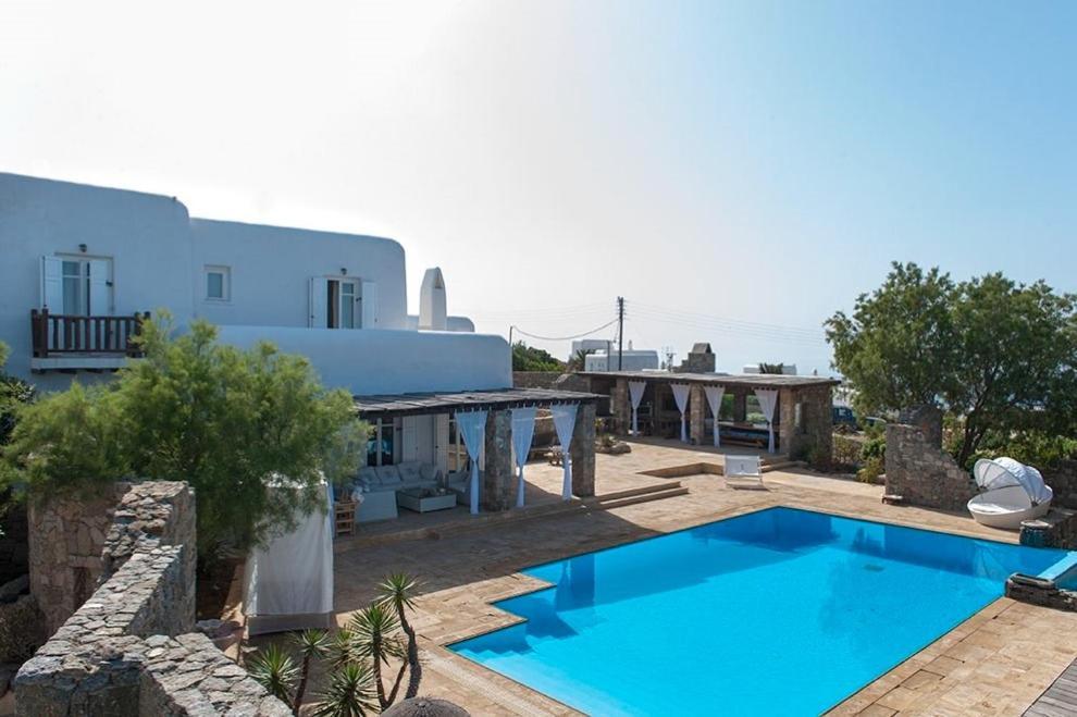 Dreamy Boho 5Bed Villa With Pool And Ocean View Mykonos Town Buitenkant foto