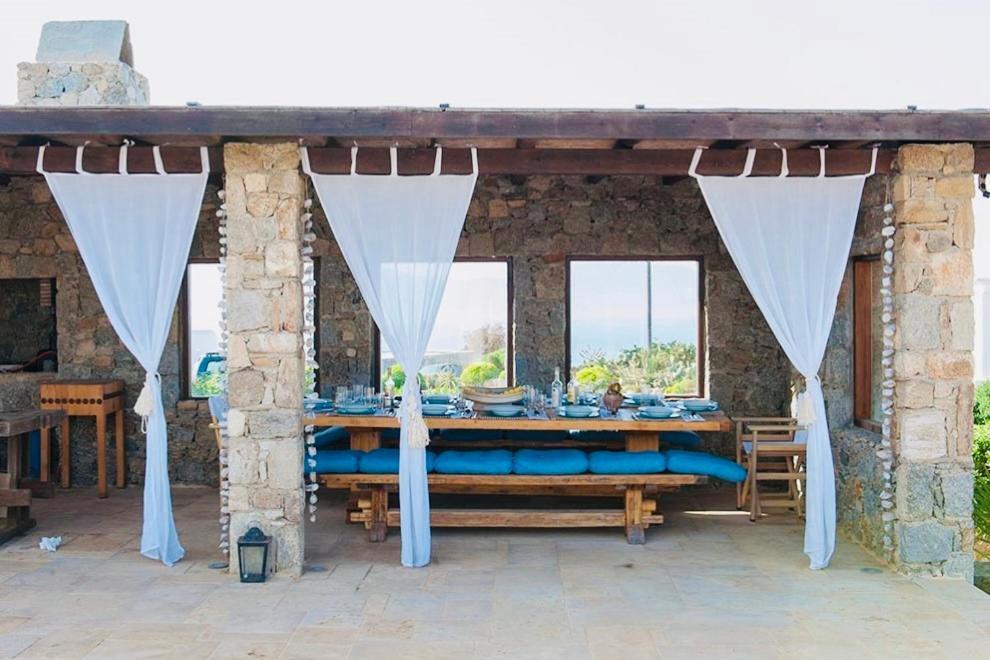Dreamy Boho 5Bed Villa With Pool And Ocean View Mykonos Town Buitenkant foto