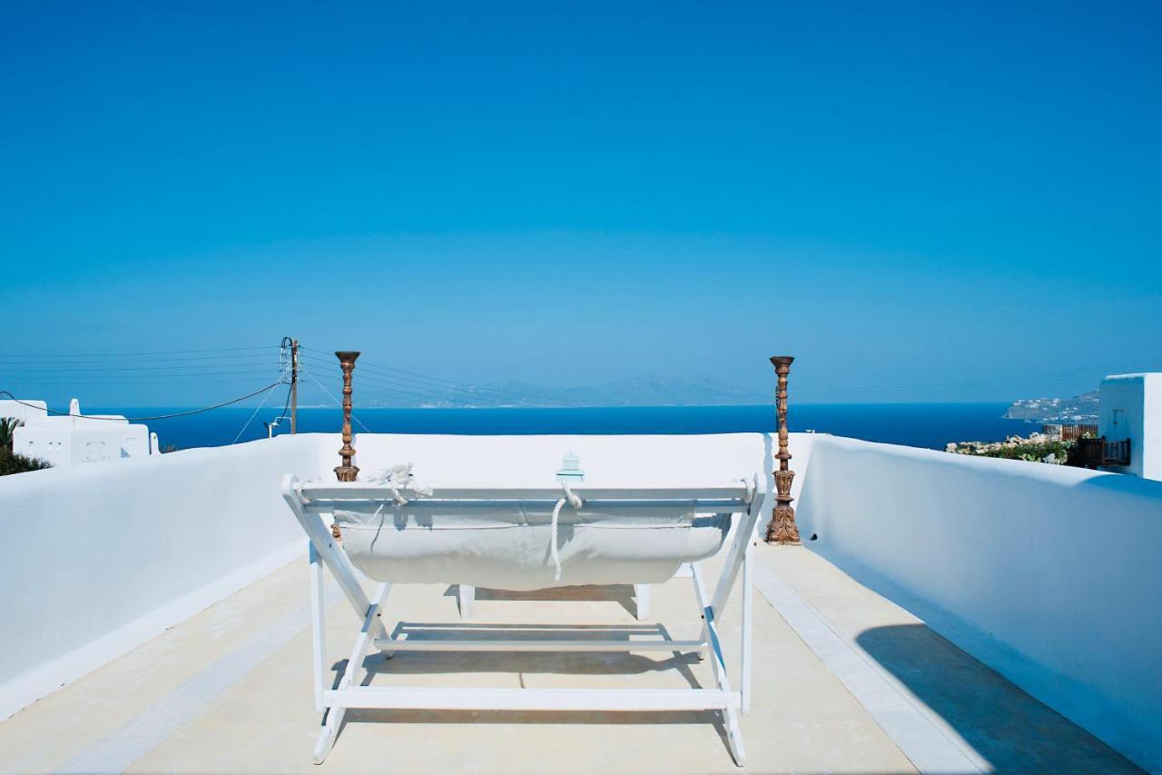 Dreamy Boho 5Bed Villa With Pool And Ocean View Mykonos Town Buitenkant foto