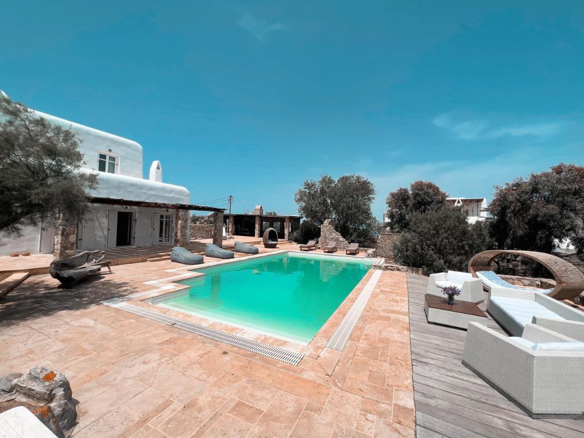 Dreamy Boho 5Bed Villa With Pool And Ocean View Mykonos Town Buitenkant foto